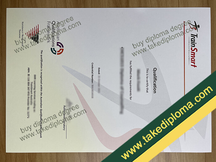 TrainSmart Australia diploma, TrainSmart Australia certificate