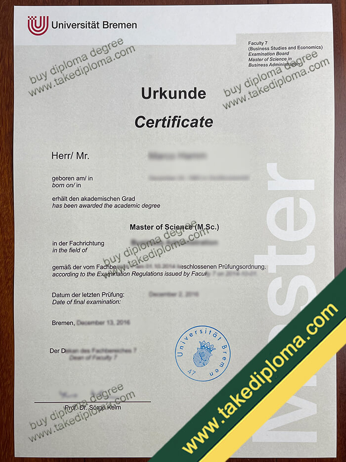Universitat Bremen degree sample Universitat Bremen degree sample Little Known Ways to Obtain Universität Bremen Diploma
