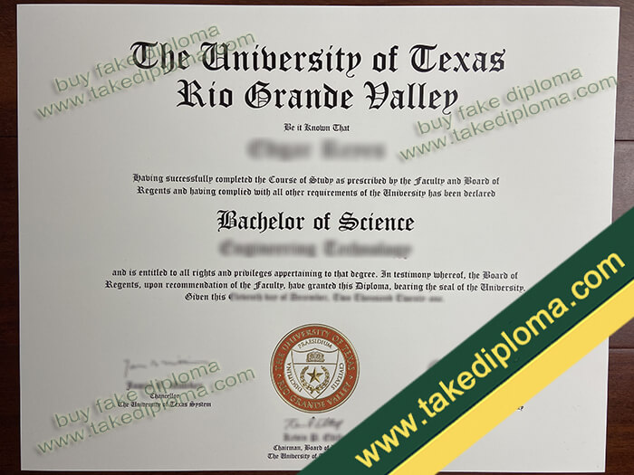 University of Texas Rio Grande Valley diploma sample University of Texas Rio Grande Valley diploma sample University of Texas Rio Grande Valley (UTRGV) Diploma Sample