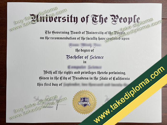 University of the People diploma, University of the People degree, University of the People certificate